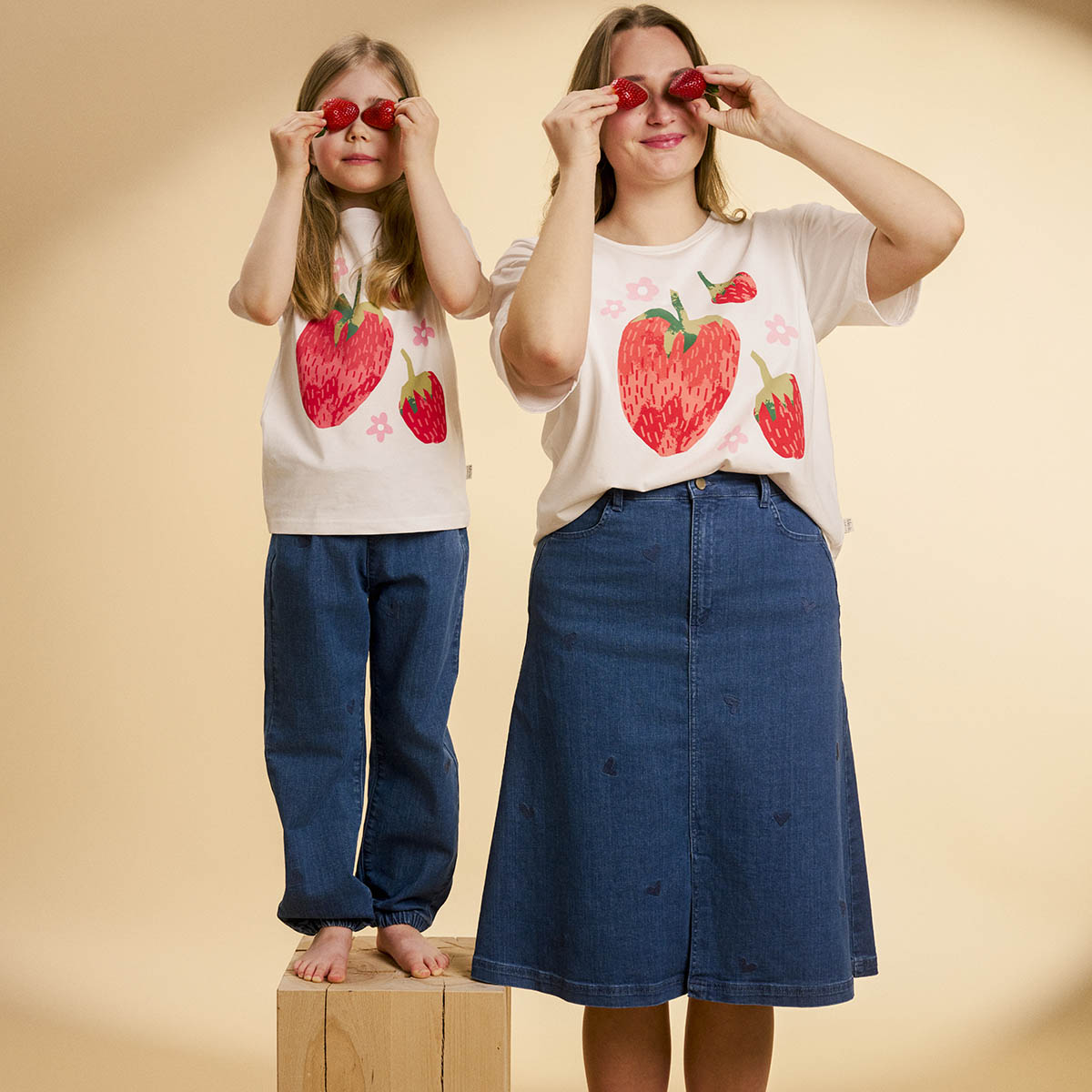 Laila-housut Sydämet, sininen