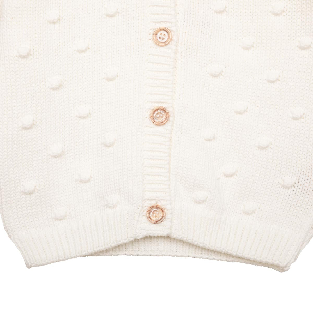 Kaisli-neuletakki, luonnonvalkoinen