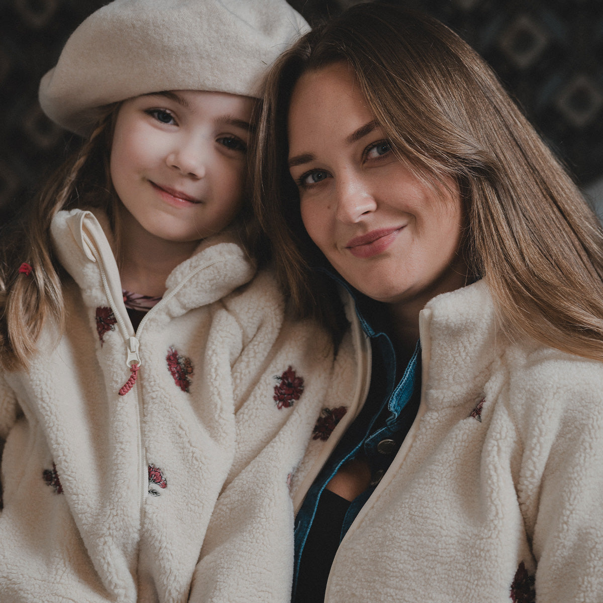 Miisa-teddytakki, luonnonvalkoinen