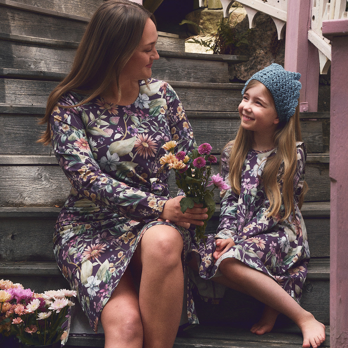 Kissanminttu-mekko, violetti