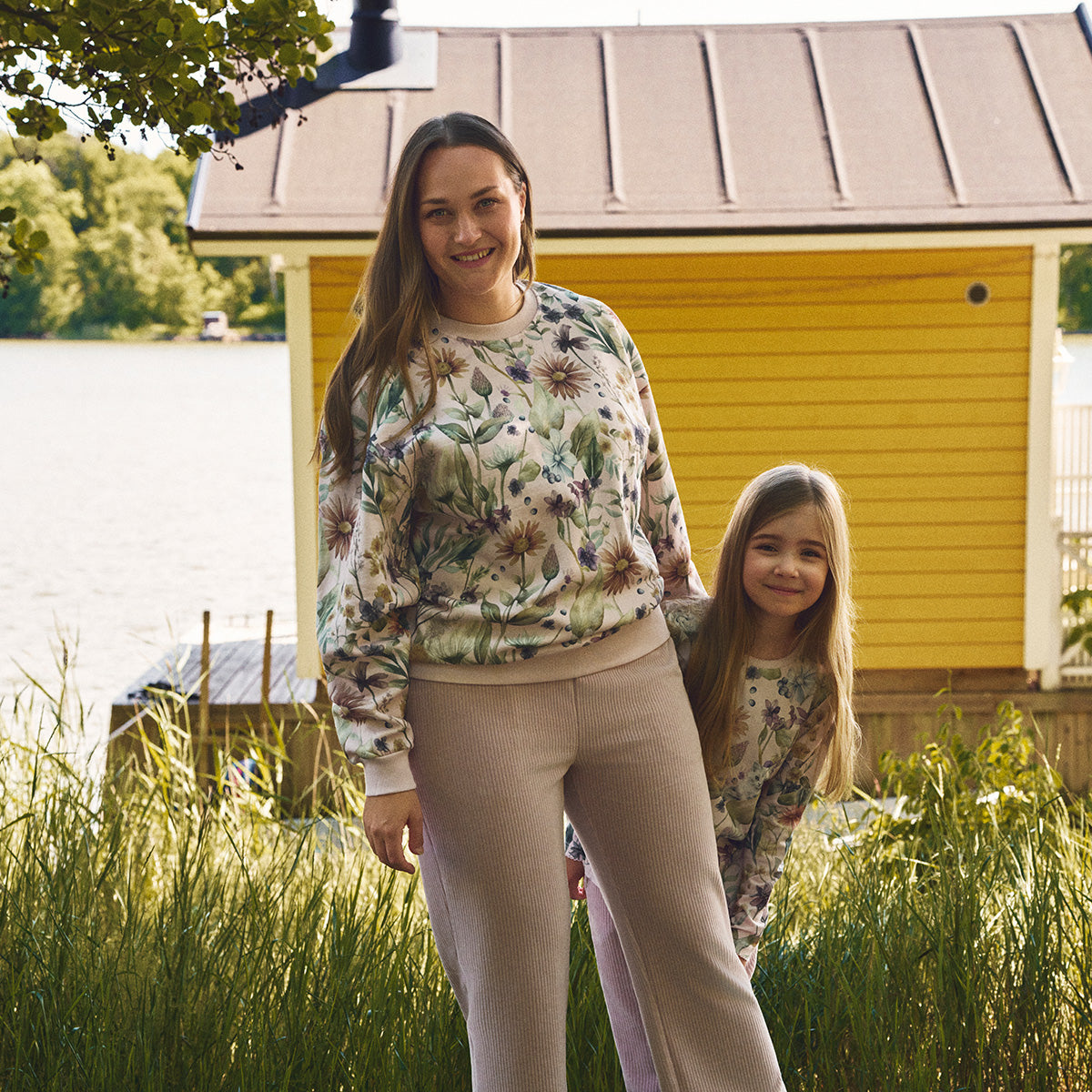 Jade-collegepaita Kissanminttu aikuisille, vaaleanpunainen