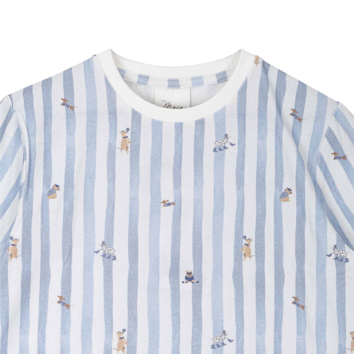 Koiraraita-pyjama, vaaleansininen