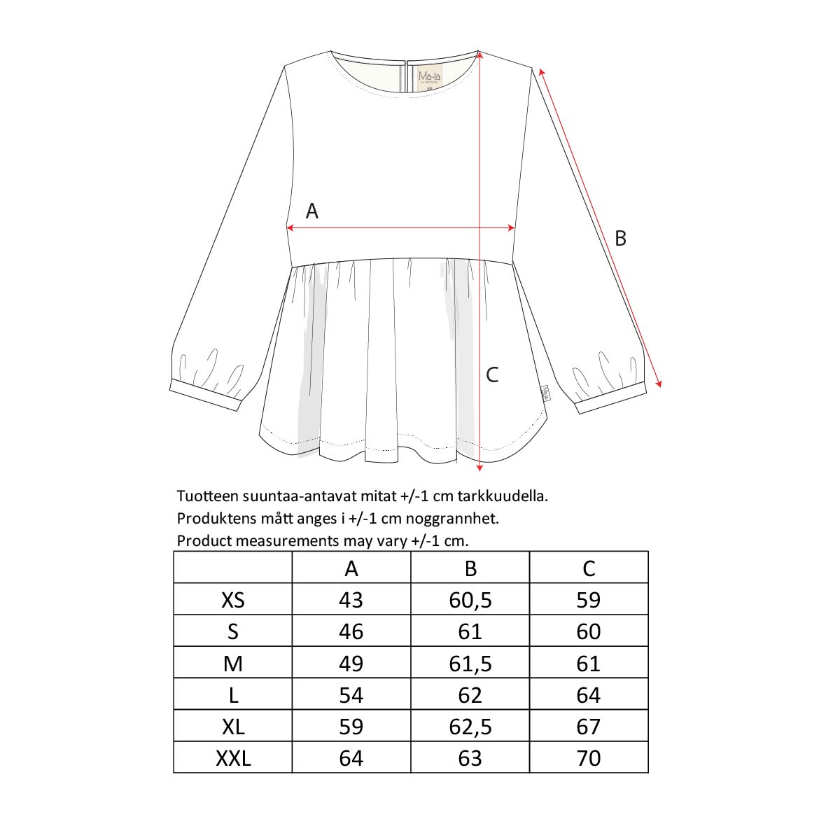 Lucille-paita, Mirabelis, roosa