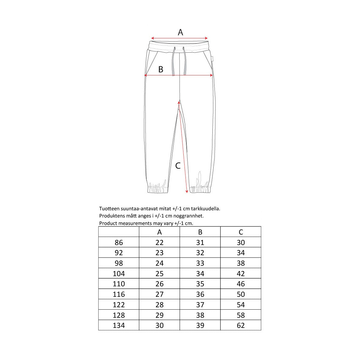 Reitti-collegehousut, beige