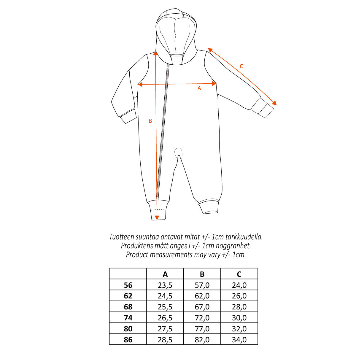Lilibel-haalari vauvalle, luonnonvalkoinen