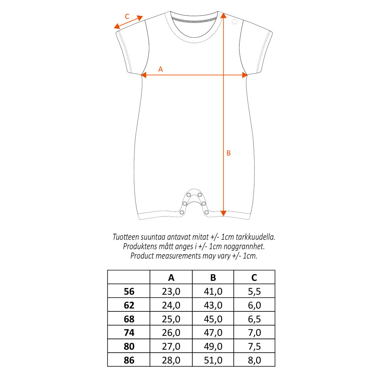 Sademetsä-leikkipuku, luonnonvalkoinen
