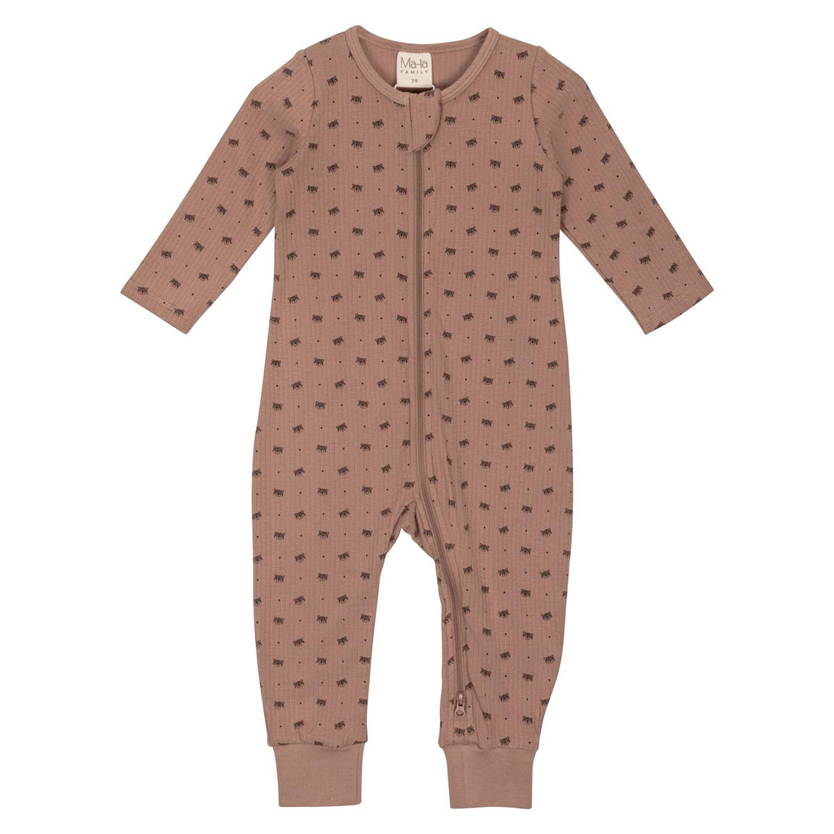 Pikkupanda-pyjama vauvalle, nougat