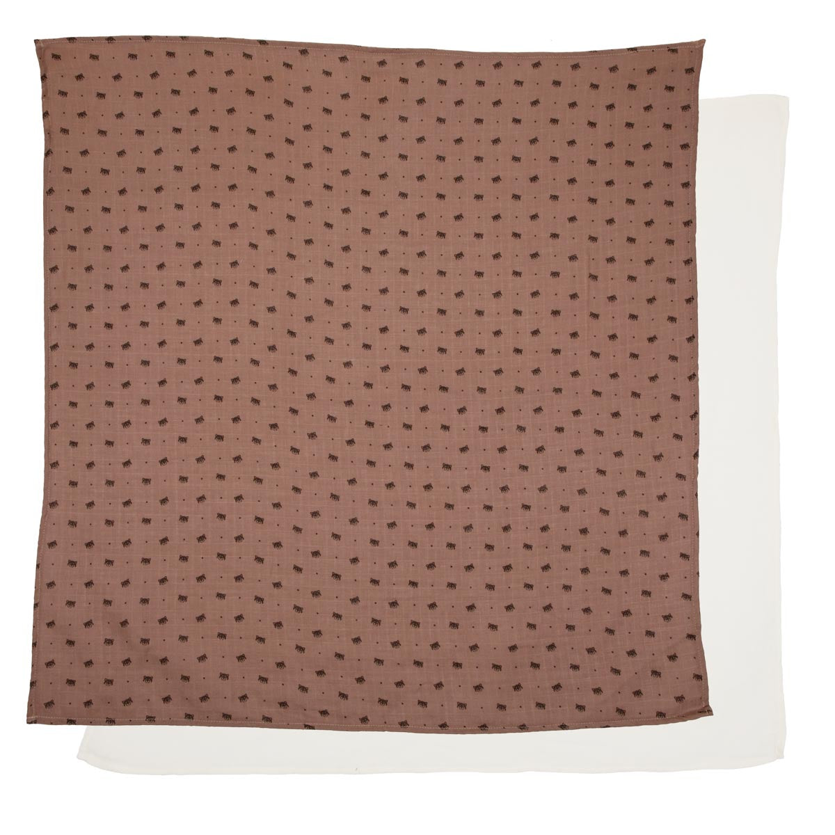 Pikkupanda-musliiniliina, 2 kpl, nougat