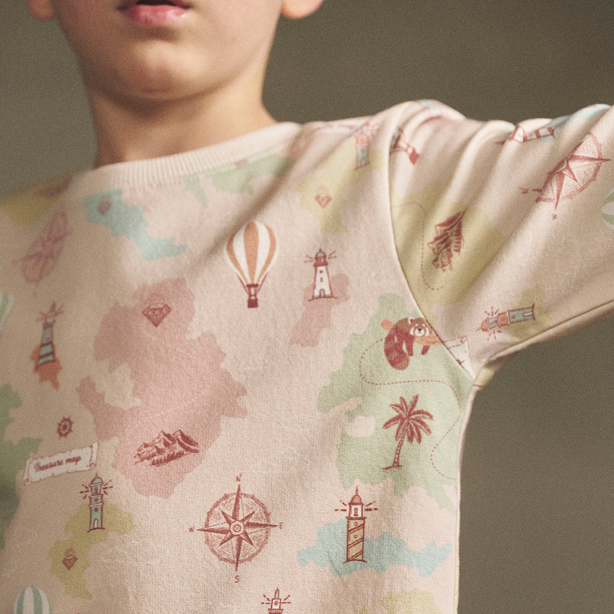 Reitti-collegepaita, beige