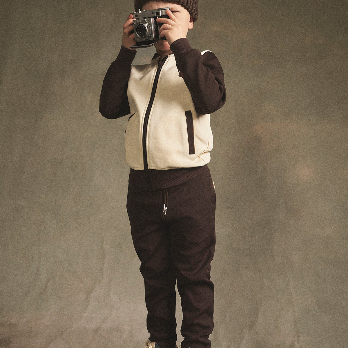 Explore-verkkahousut, tummanruskea