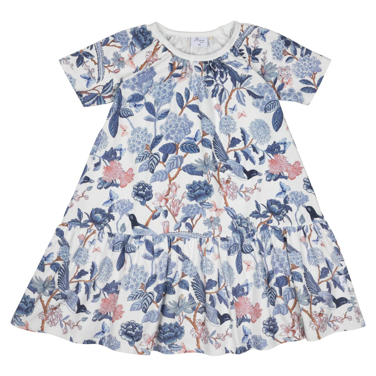 Sinilintu-mekko, luonnonvalkoinen