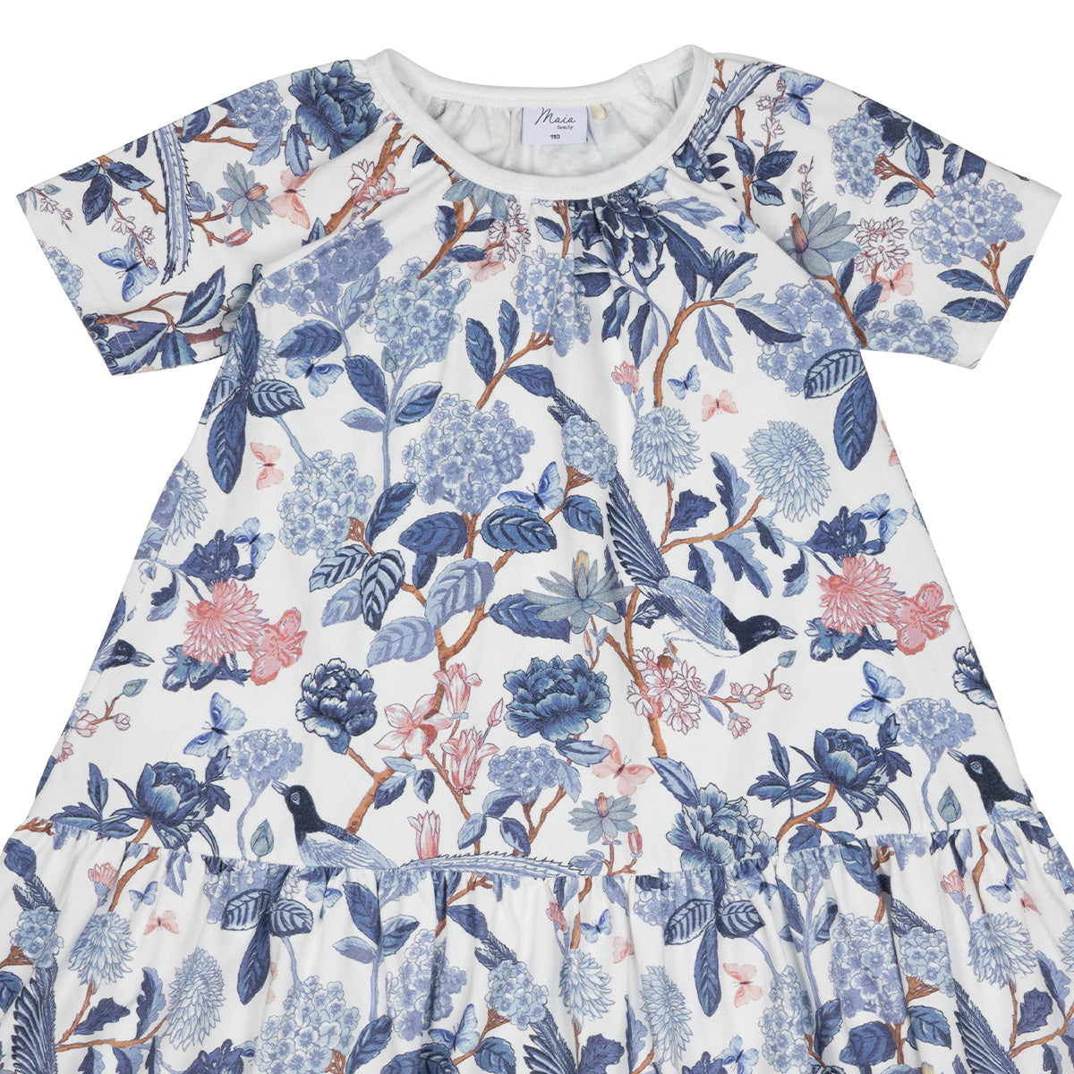 Sinilintu-mekko, luonnonvalkoinen