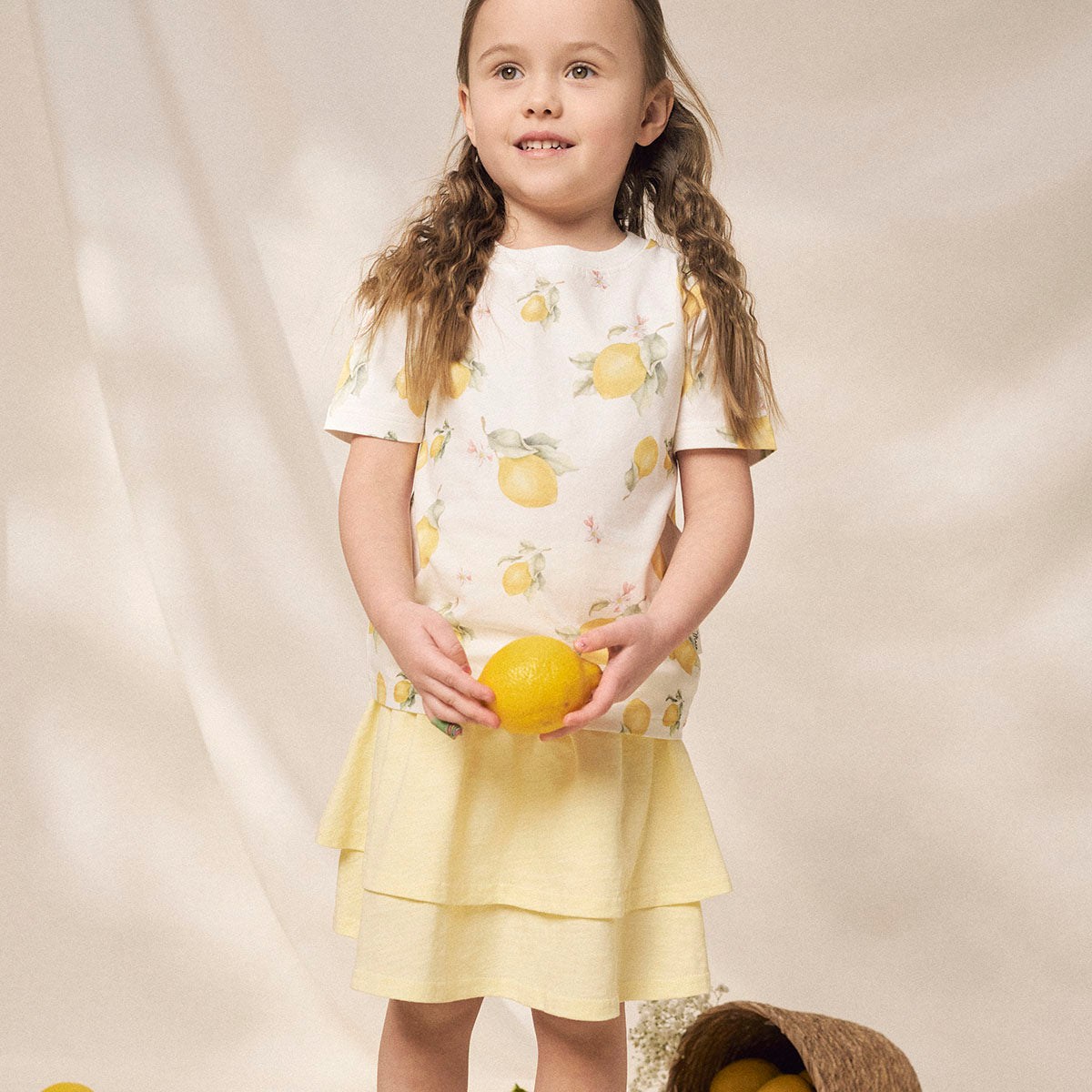 Sitruuna-t-paita, luonnonvalkoinen