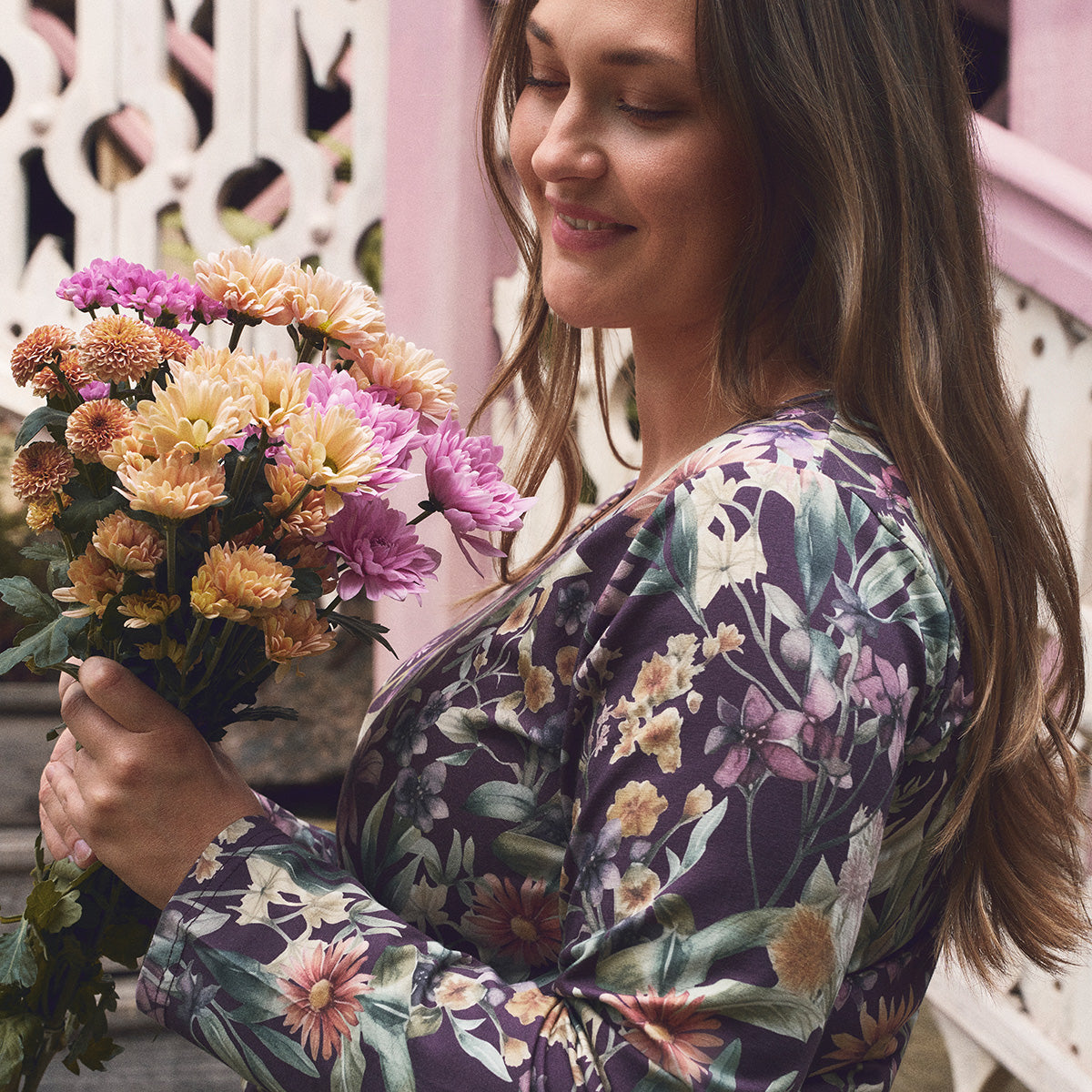 Katarina-mekko Kissanminttu, violetti