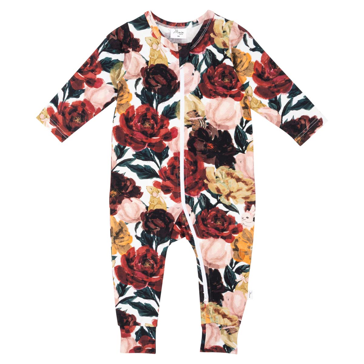 Bloomy-pyjama, tummanpunainen