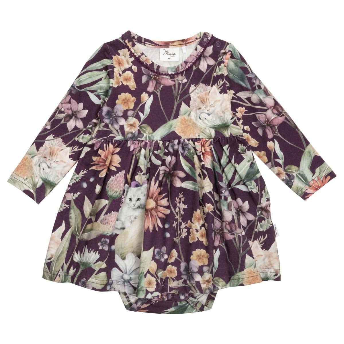 Kissanminttu-bodymekko, violetti