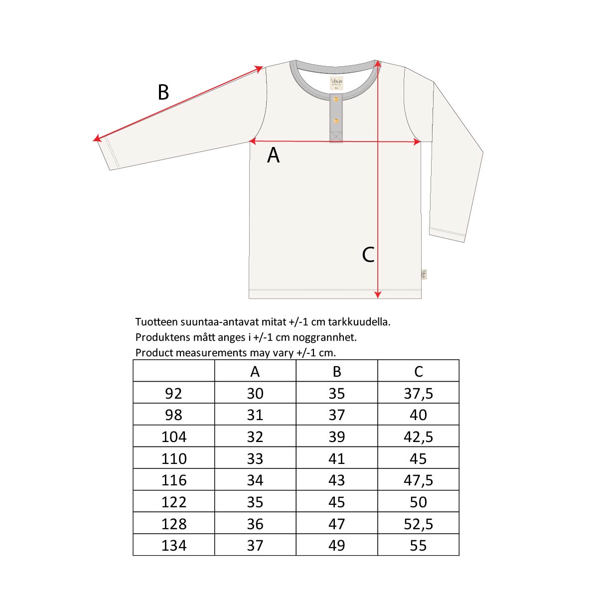 Metsäneläimet-paita, beige